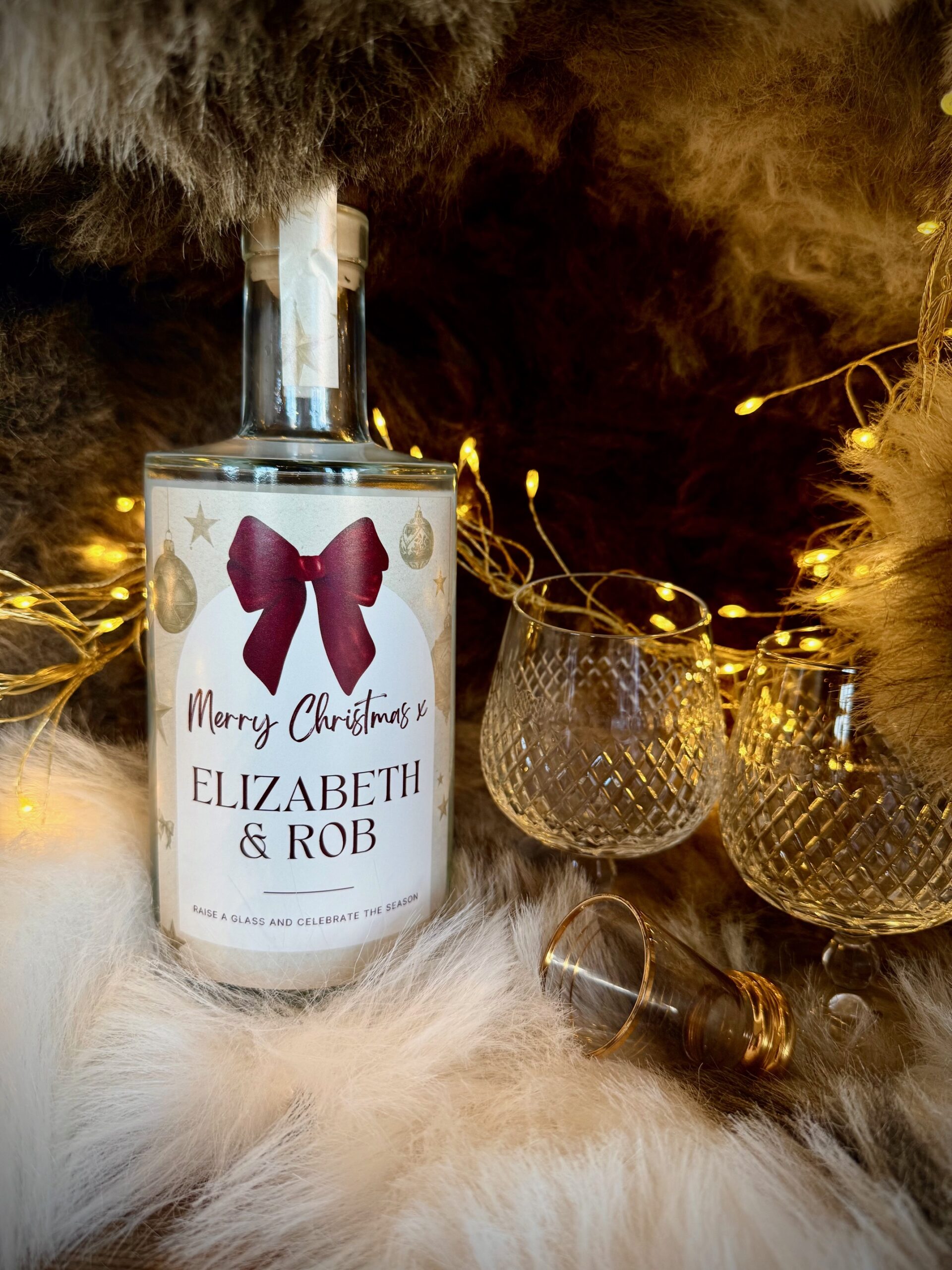 Personalised Christmas Gin